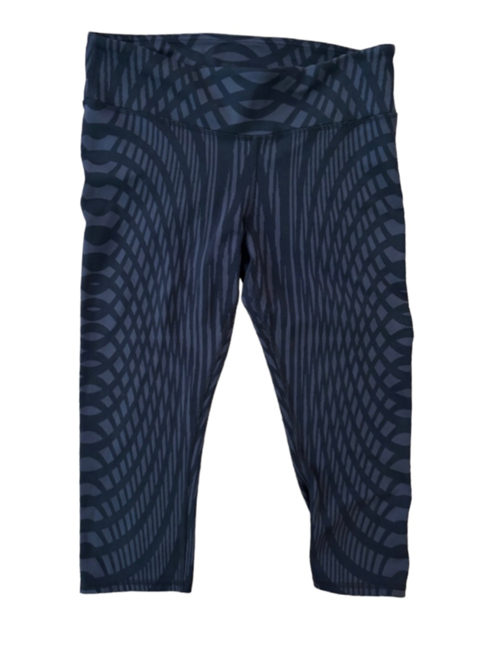ALO Yoga Airbrush Black Arches capri leggings SZ M